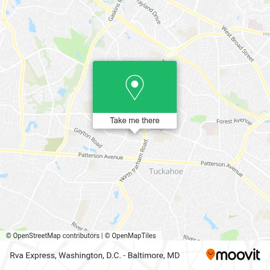 Rva Express map