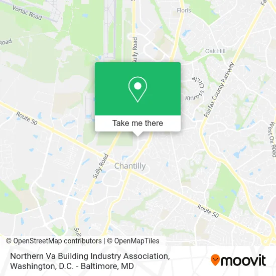 Northern Va Building Industry Association map