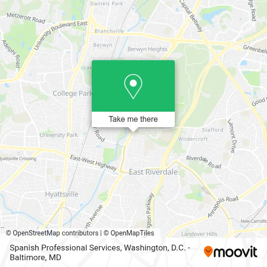 Spanish Professional Services map