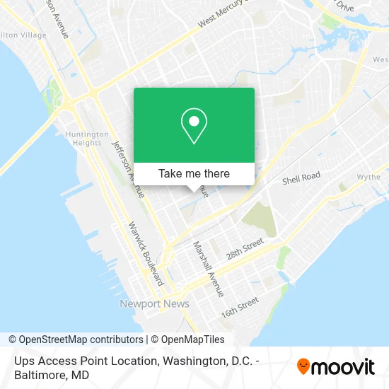 Ups Access Point Location map