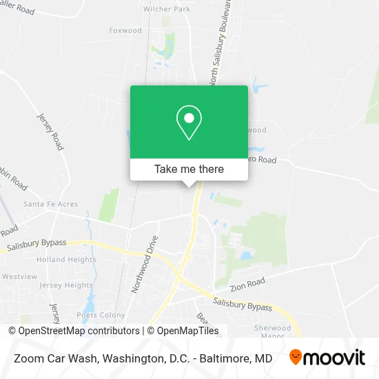 Zoom Car Wash map