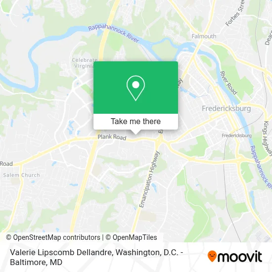 Valerie Lipscomb Dellandre map