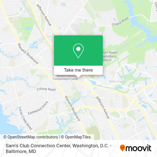 Sam's Club Connection Center map