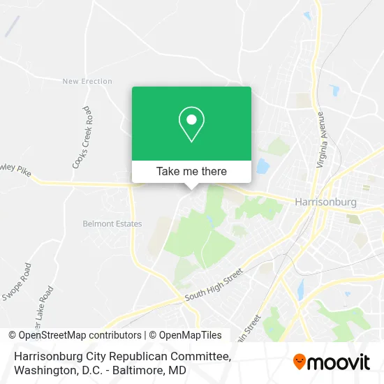 Harrisonburg City Republican Committee map