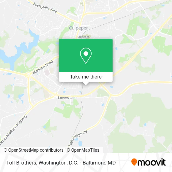Toll Brothers map