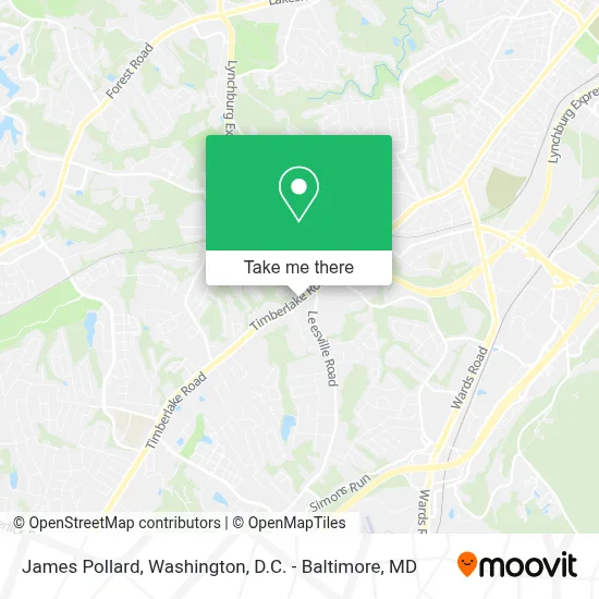 James Pollard map