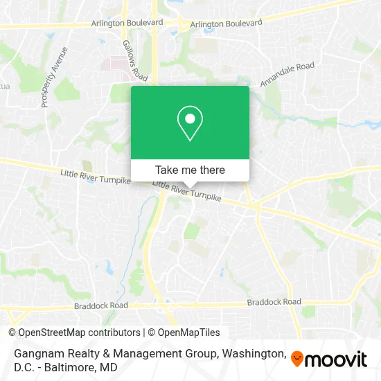 Gangnam Realty & Management Group map