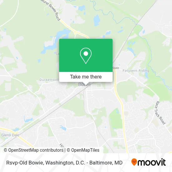 Rsvp-Old Bowie map