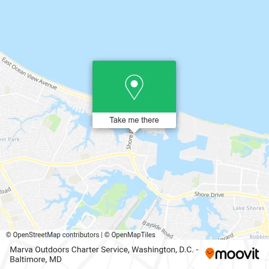 Marva Outdoors Charter Service map