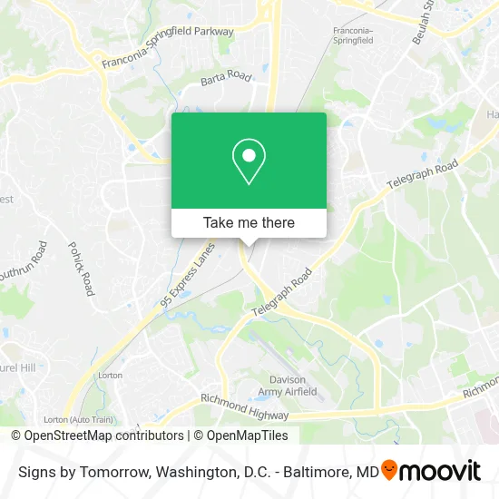 Signs by Tomorrow map