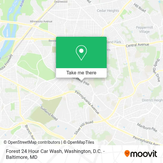 Forest 24 Hour Car Wash map