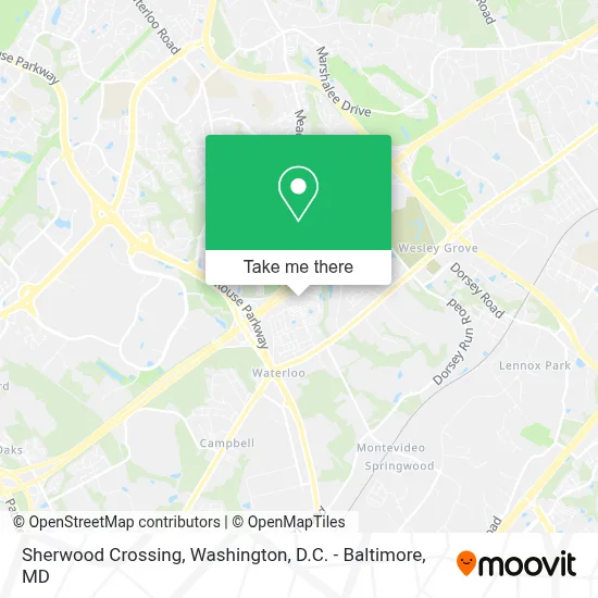Sherwood Crossing map