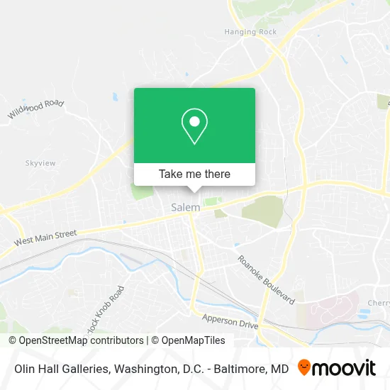 Olin Hall Galleries map