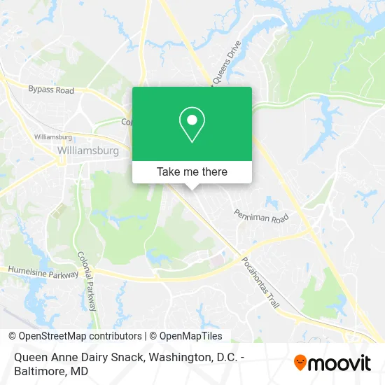 Queen Anne Dairy Snack map