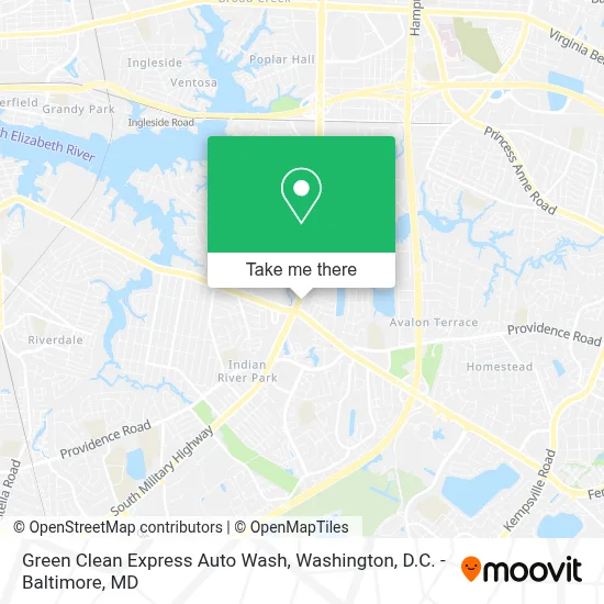 Green Clean Express Auto Wash map