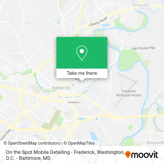 On the Spot Mobile Detailing - Frederick map