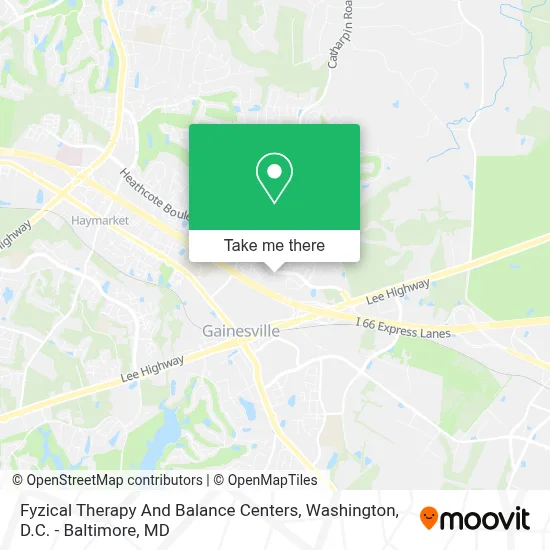 Fyzical Therapy And Balance Centers map