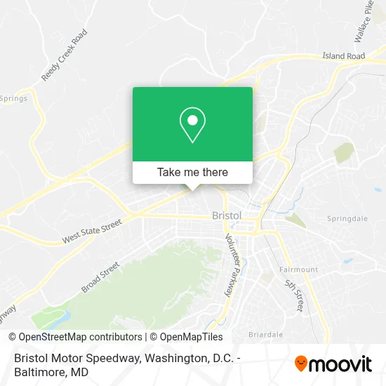 Bristol Motor Speedway map