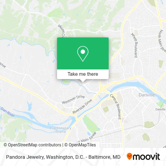 Pandora Jewelry map