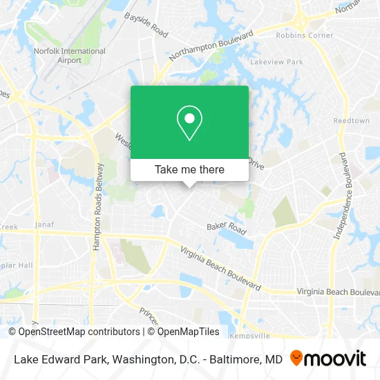 Lake Edward Park map