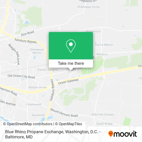 Blue Rhino Propane Exchange map