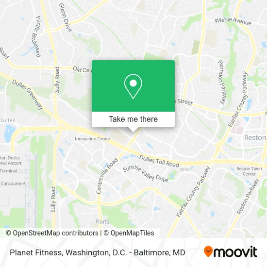 Planet Fitness map