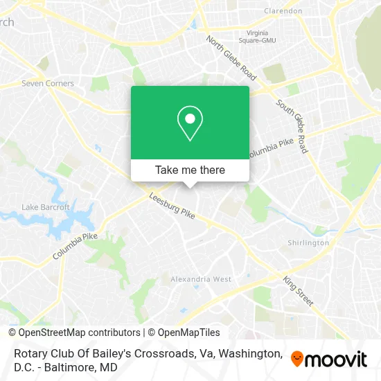 Rotary Club Of Bailey's Crossroads, Va map