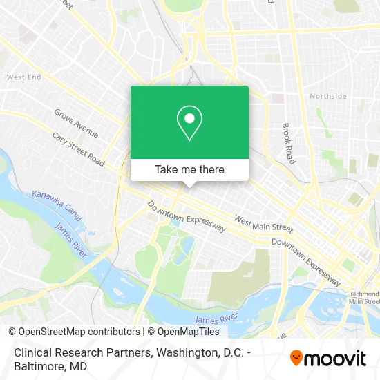 Clinical Research Partners map