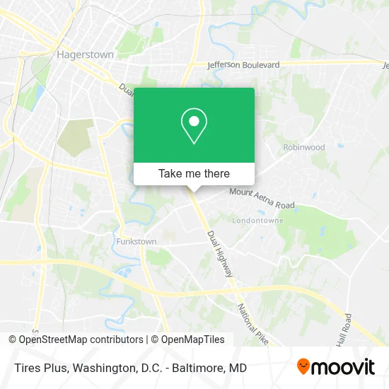 Tires Plus map