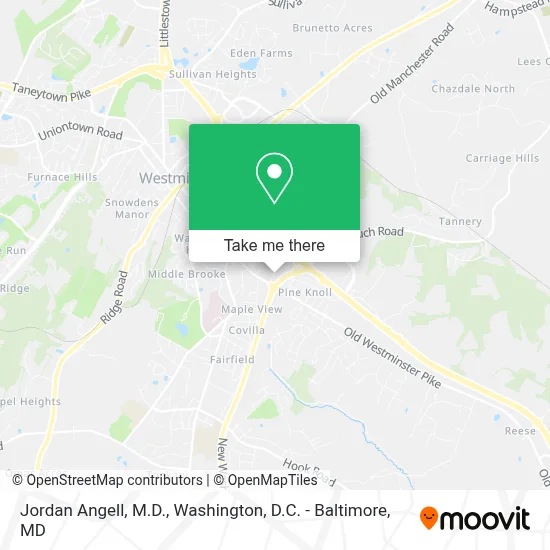 Jordan Angell, M.D. map