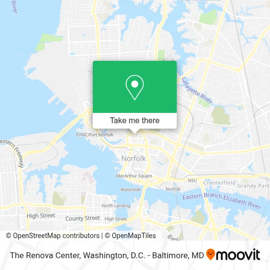 The Renova Center map