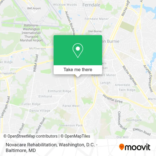 Novacare Rehabilitation map