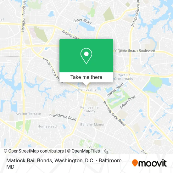 Matlock Bail Bonds map