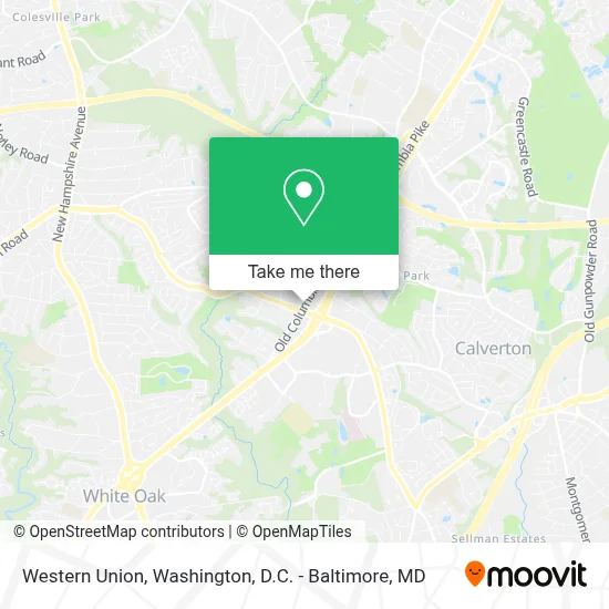 Western Union map