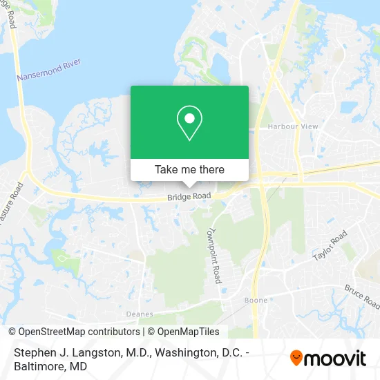 Stephen J. Langston, M.D. map