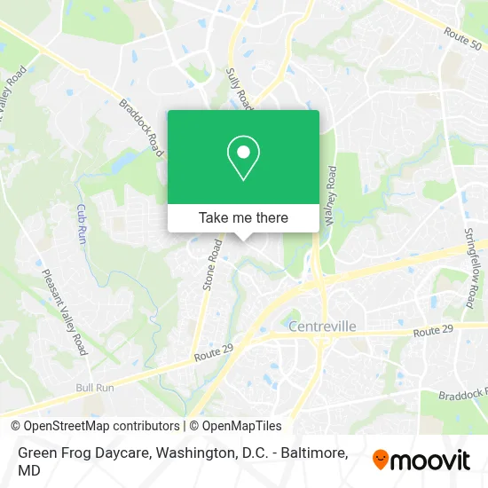 Green Frog Daycare map