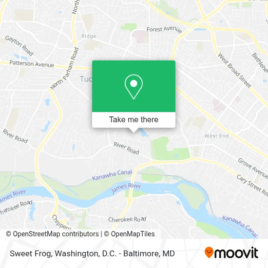 Sweet Frog map