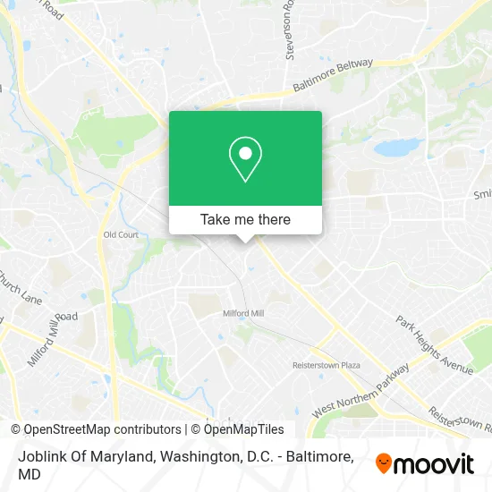 Joblink Of Maryland map