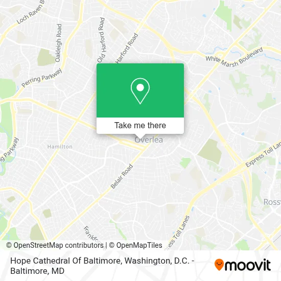 Hope Cathedral Of Baltimore map
