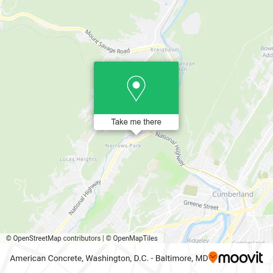 American Concrete map