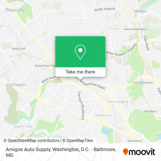 Amigos Auto Supply map