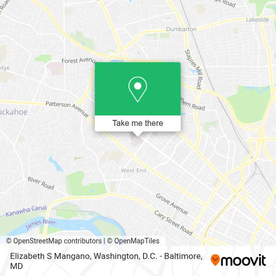Elizabeth S Mangano map