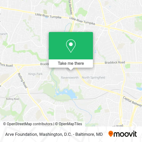 Arve Foundation map