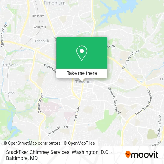 Stackfixer Chimney Services map