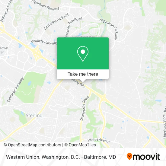 Western Union map