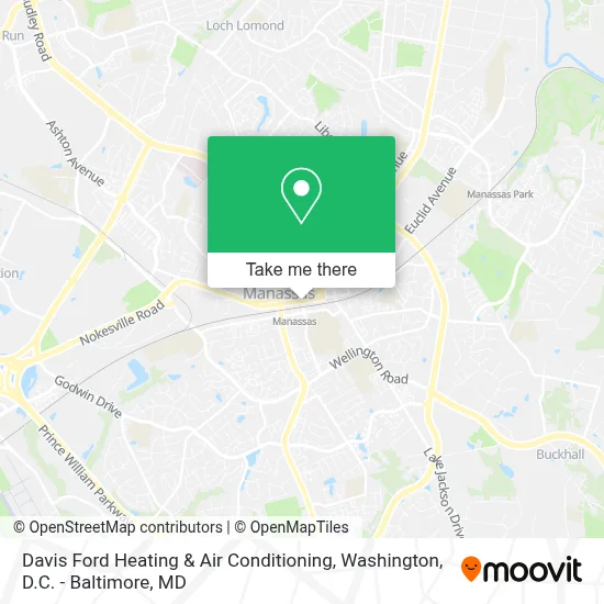 Davis Ford Heating & Air Conditioning map