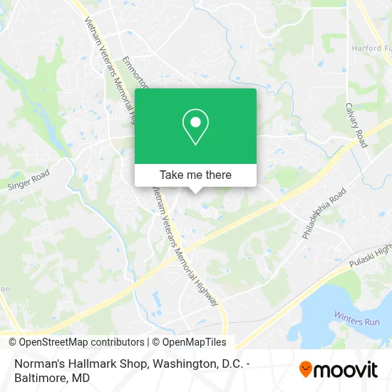 Norman's Hallmark Shop map