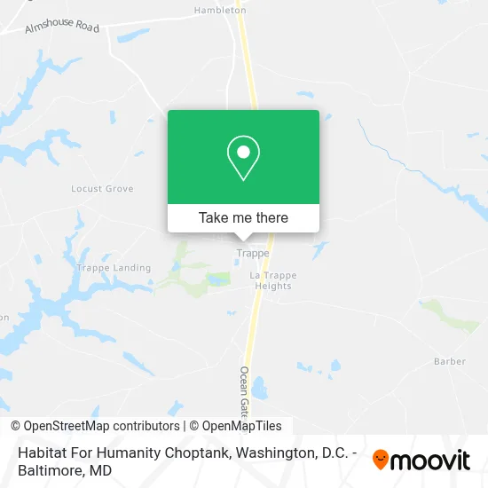 Habitat For Humanity Choptank map