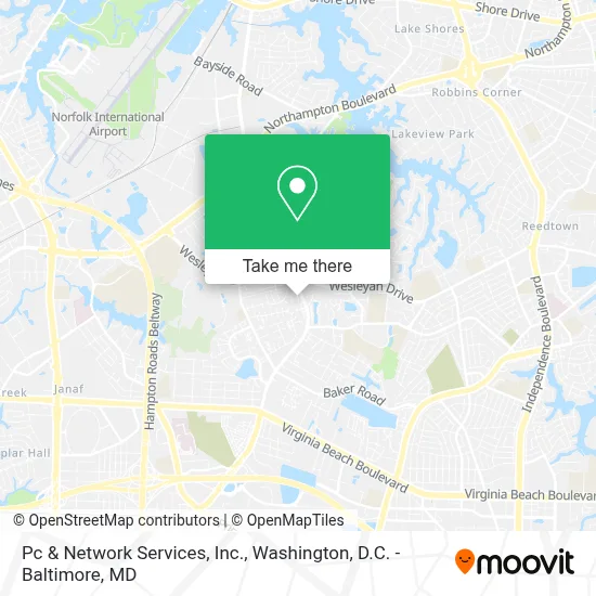 Pc & Network Services, Inc. map