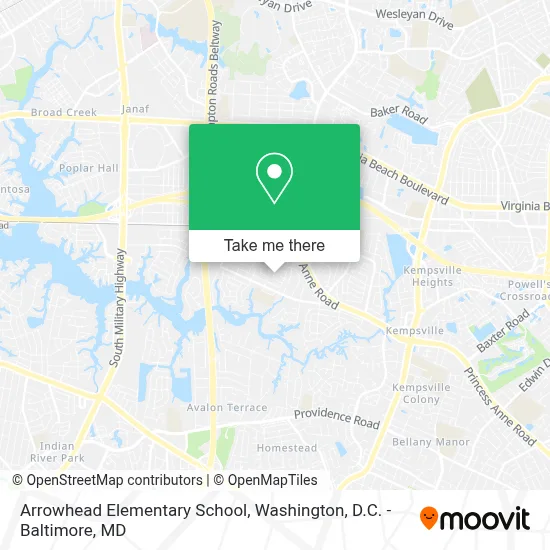 Arrowhead Elementary School map